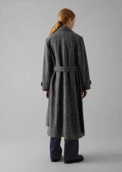 Online Wool Herringbone Belted Coat Women Coats & Jackets
